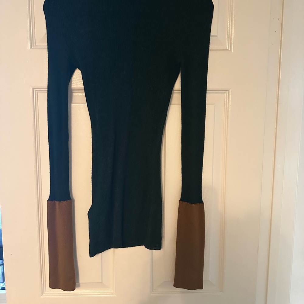 Marni Green/Black Wool Turtleneck 42/6